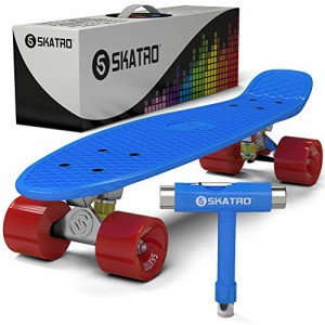 スタンダードスケートボード スケボー 海外モデル Skatro - Mini Cruiser Skateboard. 22x6inc