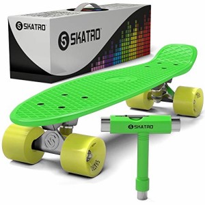 スタンダードスケートボード スケボー 海外モデル Skatro - Mini Cruiser Skateboard. 22x6inc