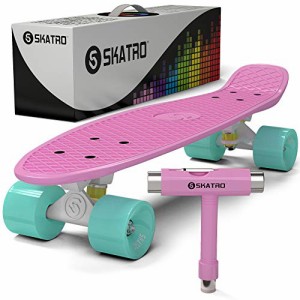 スタンダードスケートボード スケボー 海外モデル Skatro - Mini Cruiser Skateboard. 22x6inc