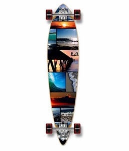 ロングスケートボード スケボー 海外モデル Yocaher Seaside Complete Pintail Skateboards Longb
