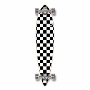 ロングスケートボード スケボー 海外モデル Yocaher Blank/Checker Complete Pintail Skateboards