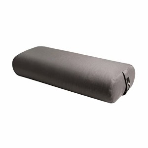 ヨガ フィットネス Hugger Mugger Standard Yoga Bolster - Gray - Firm Core with a Soft Surface, Rectangu