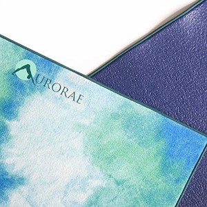 ヨガマット フィットネス AURORAE Synergy 2in1 Hot Yoga Mat with integrated Non Slip Microfiber Towel