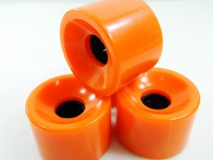 ウィール タイヤ スケボー 70mm Pro Longboard Skateboard Wheels Solid Gel Colors (Solid Orange)