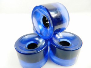 ウィール タイヤ スケボー 76mm Blank Longboard Skateboard Cruiser Wheels (Gel Purple)