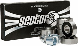 ベアリング スケボー スケートボード Sector 9 Platinum Abec-9 Stainless Steel Bearing with Space