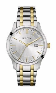 腕時計 ブローバ メンズ Bulova Men's Stainless Steel Two Tone Date Watch