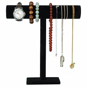 アクセサリスタンド ジュエリー G Ganen T-Bar Necklace Holder Jewelry Display Stand; Black Velvet 