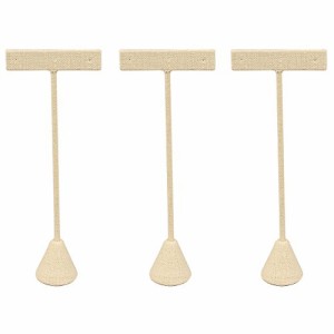 アクセサリスタンド ジュエリー Caddy Bay Collection 3 Linen Earring T Stand Display 6.75"