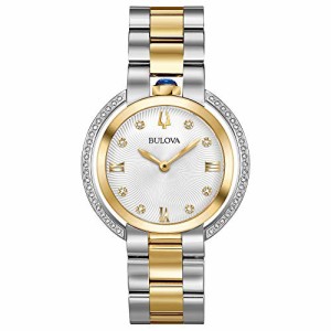 腕時計 ブローバ レディース Bulova Rubaiyat Diamond Two-Tone Yellow Gold Tone and Stainless Steel W