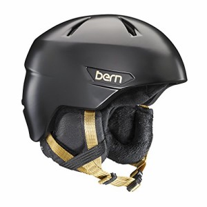 スノーボード ウィンタースポーツ 海外モデル Bern Women's Hepburn Snow Helmet (Satin Black, 