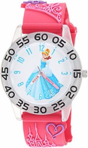 腕時計 ディズニー キッズ Disney Girl's 'Princess' Quartz Plastic Casual Watch, Color:Pink (Model: W