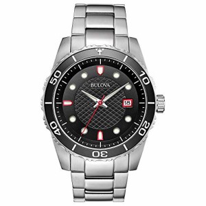 腕時計 ブローバ メンズ Bulova Sport Black Dial Stainless Steel Men's Watch 98A195
