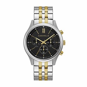 腕時計 ブローバ メンズ Caravelle Dress Chronograph Mens Watch, Stainless Steel , Two-Tone (Model: 45