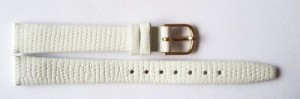 腕時計 タイメックス レディース Timex 12mm Genuine Leather White Click-on Band