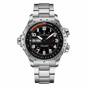 腕時計 ハミルトン メンズ Hamilton Khaki Aviation X-Wind Lefty Black Dial Men's Watch H77755133