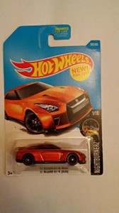 ホットウィール Hot Wheels '17ニッサン GT-R (R35) ナイトバナーズ 1/10 282/365 オレンジ 日産 ビークル 