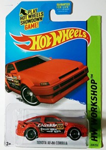 ホットウィール Hot Wheels トヨタ AE-86 カローラ HWワークショップ 239/250 レッド TOYOTA ビークル ミニ