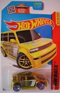 ホットウィール マテル ミニカー Hot Wheels, 2015 HW Race, Scion XB [Translucent Yellow] Die-Cast 