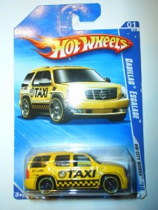 ホットウィール マテル ミニカー 2010 HOT WHEELS HW CITY WORKS 109/240 YELLOW TAXI CADILLAC ESCALA