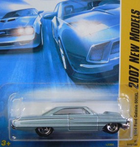 ホットウィール マテル ミニカー 1964 Ford Galaxie 500XL Lt Blue Hot Wheels (2007 New Models)