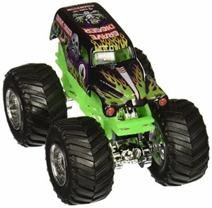 ホットウィール マテル ミニカー Hot Wheels Monster Jam 1:64 Scale - Grave Digger with Stunt Ramp 