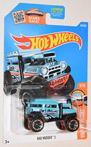 ホットウィール マテル ミニカー Hot Wheels 2016 H.W. Hot Trucks Bad Mudder 2 Deep Sky Blue 145/25