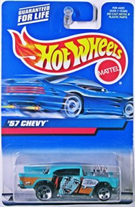 ホットウィール マテル ミニカー Hot Wheels #2000-105 1957 Chevy Girl tampo with '57 Chevy on Base