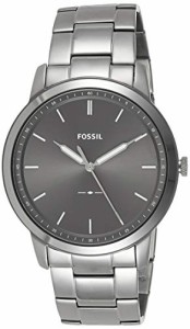 腕時計 フォッシル メンズ Fossil Men's Minimalist Quartz Stainless Steel Three-Hand Watch, Color: Sm