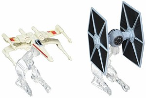 ホットウィール マテル ミニカー Hot Wheels Star Wars Starship TIE Fighter vs. X-Wing Vehicle 2-Pa