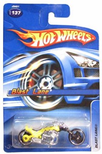 ホットウィール マテル ミニカー Hot Wheels 2006 Blast Lane (Motorcycle) #137, Yellow