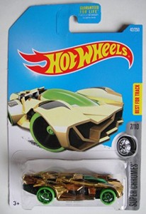 ホットウィール マテル ミニカー Hot Wheels 2016 Super Chromes Rev Rod 42/250, Gold