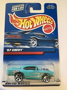 ホットウィール マテル ミニカー Hot Wheels #2000-105 1957 Chevy Flame tampo Unpainted Base with 5