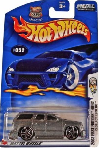 ホットウィール マテル ミニカー Hot Wheels Escalade 2003 First Editions 1:64 Scale Metallic Silve