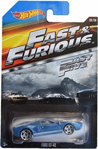 ホットウィール マテル ミニカー Hot Wheels Fast & Furious Movie car Ford GT-40 Fast Five Rare 08/