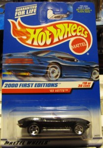 ホットウィール マテル ミニカー Hot Wheels 2000 First Editions '65 Vette #79 1:64 Scale