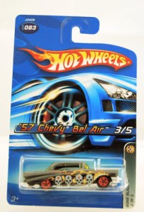 ホットウィール Hot Wheels ’57シボレー・ベル・エアー ボーンブレイザーズ 3/5 #083 CHEVY ビークル 