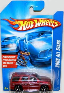 ホットウィール マテル ミニカー Cadillac Escalade Hot Wheels 2008 Red Sport Utility Vehicle SUV C