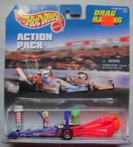 ホットウィール マテル ミニカー Hot Wheels Action Pack Drag Racing