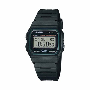 腕時計 カシオ メンズ Casio F-91W-3DG - Black Watch, Black/White, Strip