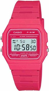 腕時計 カシオ メンズ Casio F-91WC-4AEF Mens Digital Pink Watch