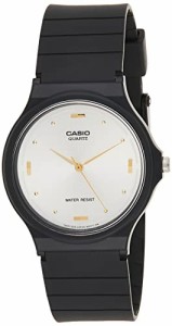 腕時計 カシオ メンズ Casio Men's MQ76-7A1 Black Resin Quartz Watch with White Dial