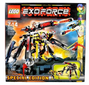 レゴ Lego Year 2007 Special Edition Exo-Force Series Mecha Vehicle Figure Set # 7721 - COMBAT CRAWLER X2 wit