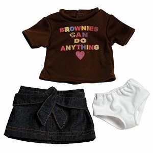 アドラ 赤ちゃん人形 ベビー人形 18" Doll Clothes - Brownie T-Shirt / Skirt Set