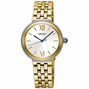 腕時計 セイコー メンズ SEIKO Silver Dial Ladies Gold-Tone Watch SRZ512P1