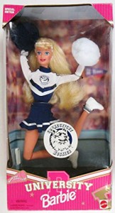 バービー人形 ユニバーシティバービー 19866 コネチカット ハスキー 大学 チアリーダー 関節可動