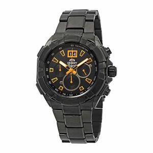 腕時計 オリエント メンズ Orient Enterprise Chronograph Black Dial Men's Watch FTV00006B