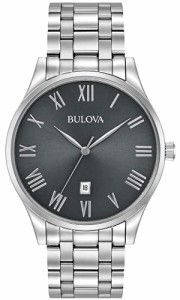 腕時計 ブローバ メンズ Bulova Men's 40mm Classic Black Dial Stainless Steel Bracelet Watch