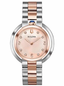 腕時計 ブローバ レディース Bulova Ladies' Rubaiyat Diamond Dial Two-Tone Rose Gold Stainless Steel