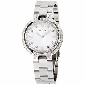 腕時計 ブローバ レディース Bulova Rubaiyat Silver Dial Stainless Steel Ladies Watch 96R220